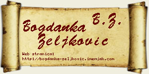 Bogdanka Zeljković vizit kartica